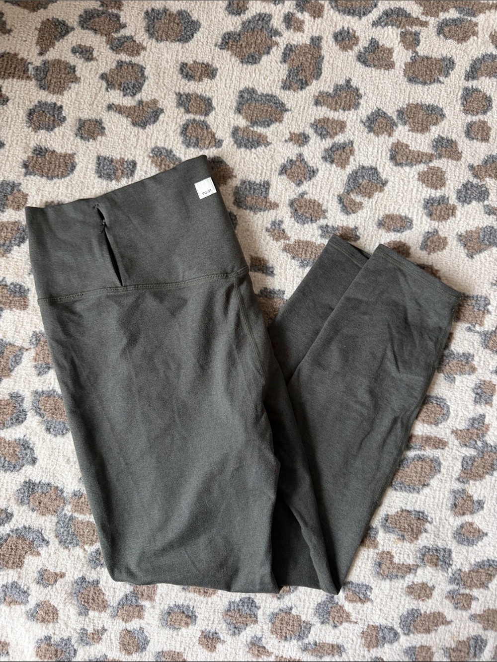 Vuori Olive Green High-Waist Track Pants